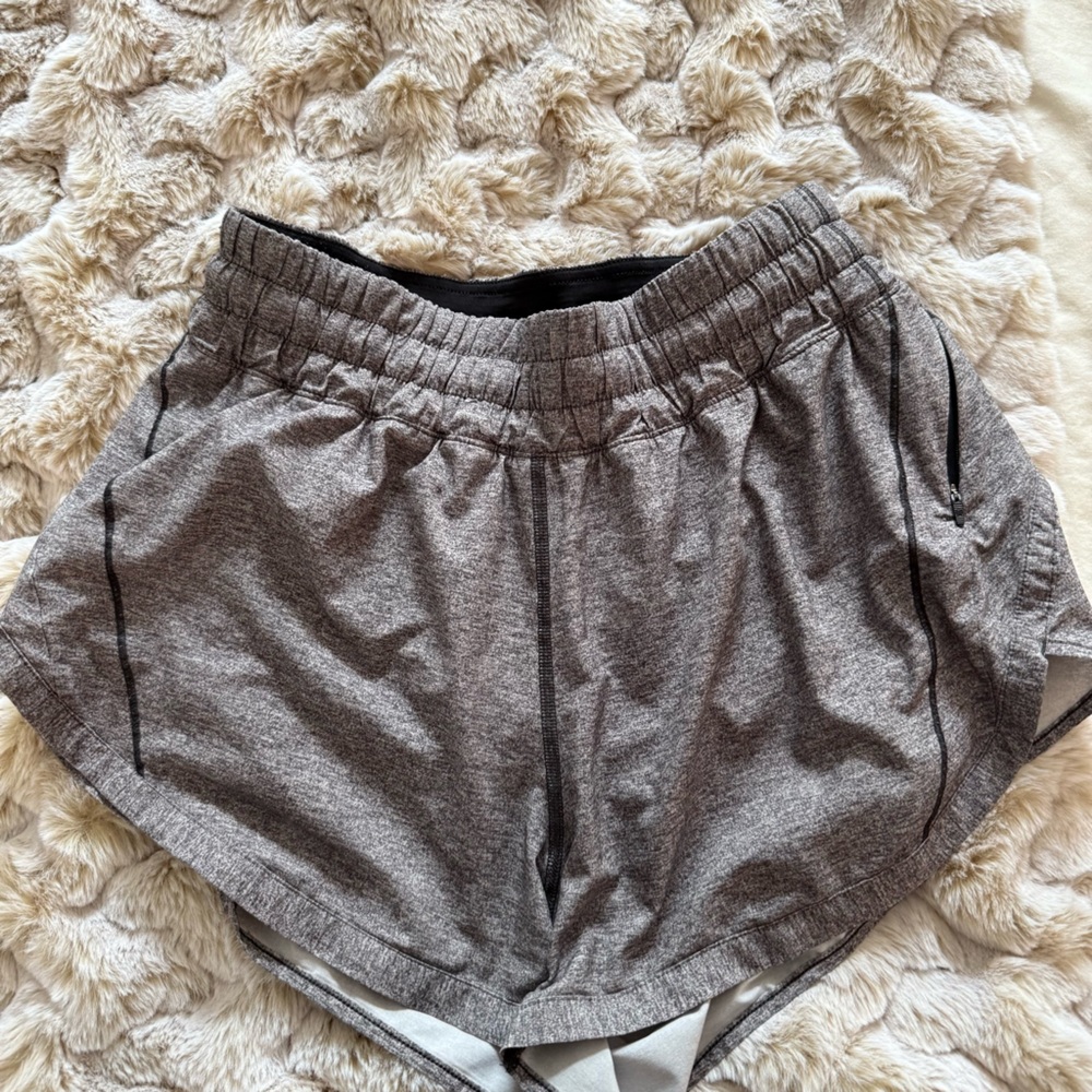 Lululemon Track That High-Rise Lined Shorts 3” - Gray Athletic Shorts